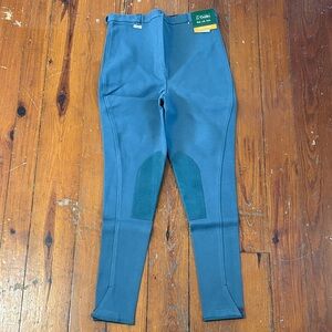 NWT Dublin Blue Riding Pants with Knee Patches Size 34 Long